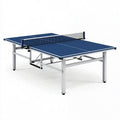 Tischtennistisch 274 x 152.5 x 76 cm Blau mit Metallgestell klappbar